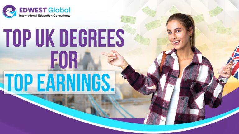 Top UK degrees for top earnings. Edwest Global International Education Consultancy