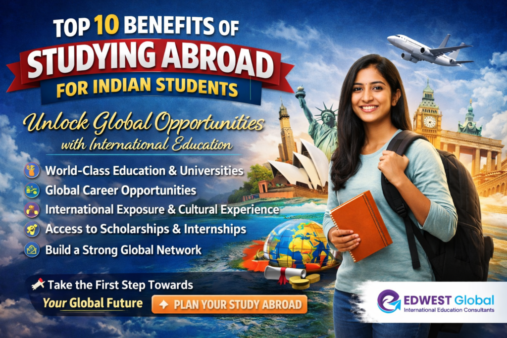 Top 10 Benefits of Studying Abroad for Indian Students